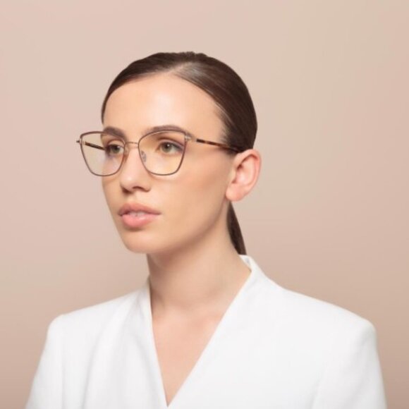 Tom Ford FT5740-B 048 Eyeglasses Brown / Gold / Havana 54mm Cat Eye Frame main image 10